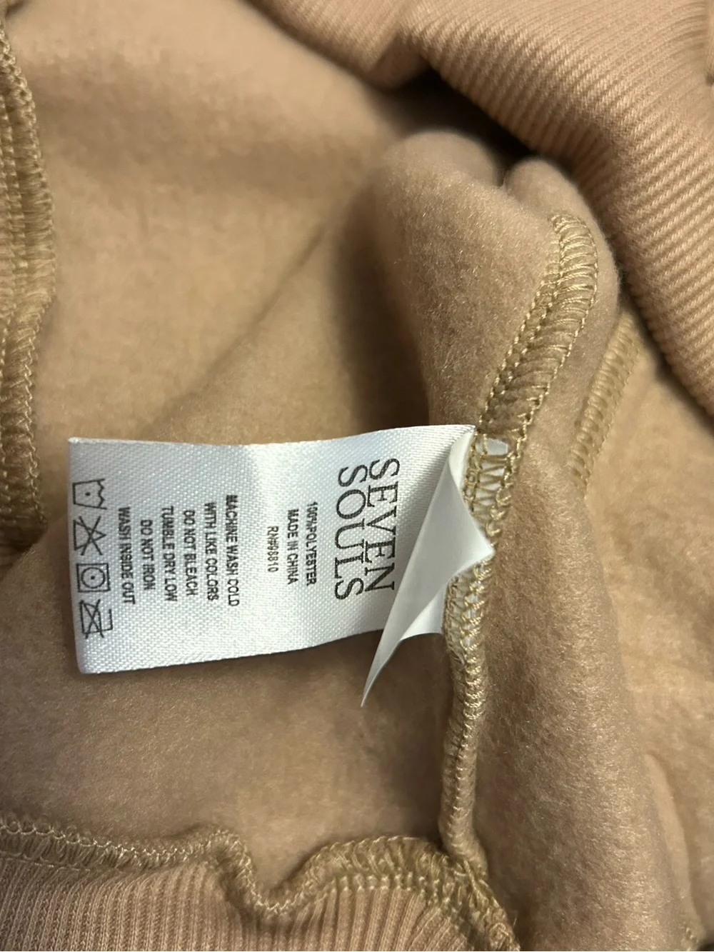Seven Souls Los Angeles Khaki Hoodie – Size 10/12 – NWT